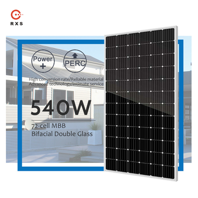 cellules monocristallines de la puissance 72 de module de 500w picovolte 550 watts de panneau solaire