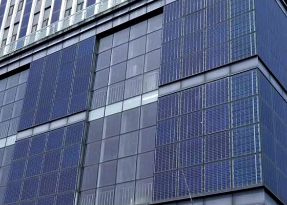 Panneau solaire Bifacial de doubles modules en verre monocristallins de picovolte pour le bâtiment commercial